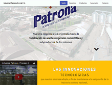 Tablet Screenshot of patrona.com.mx